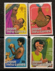 PAPUA NEW GUINEA SG376/9 1979 YEAR OF THE CHILD MNH