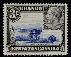 KENYA UGANDA TANGANYIKA GV SG120, 3s blue & black, M MINT. Cat £22.