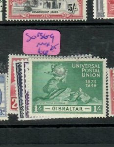 GIBRALTAR   (PP1503B)  KGVI  UPU SETR  SG 136-9    MOG 