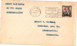 #702 Red Cross – Typed Cachet SC22