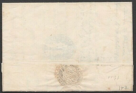 ITALY 1841 Folded entire - official - local VENEZIA.........................U428