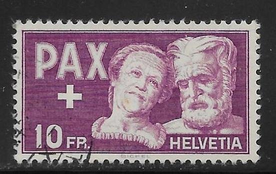 Switzerland 305 10fr Pax single Used