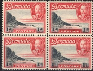 Bermuda #106, Block of 4, MNH