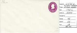 Scott# U536b   D175  UPSS#3397  US envelope.