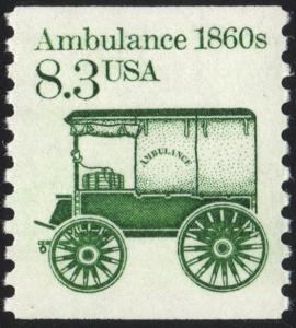 SC#2128 8.3¢ Ambulance Coil Single (1985) MNH