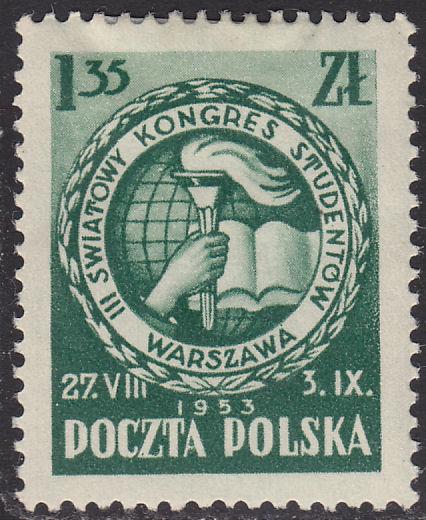 Poland 585  Congress Badge 1953