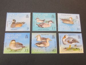 Falkland Islands 1999 Sc 739-44 bird set MNH