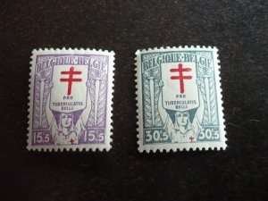 Stamps - Belgium - Scott# B53-B54 - Mint Hinged Part Set of 2 Stamps