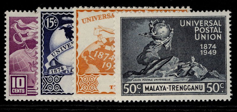 MALAYSIA - Trengganu GVI SG63-66, anniversary of UPU set, NH MINT.