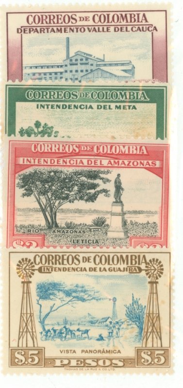 Colombia #661-664  Single