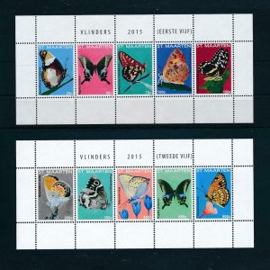 [SM302] St. Martin 2015 Insects butterflies schmetterling 2 Miniature sheets MNH