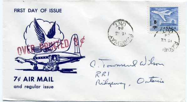 Canada #430 Airmail First Day Cover