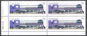 Canada Sc# 1121 MNH PB LL 1986 68c Locomotives