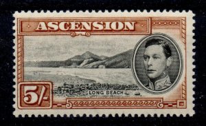 ASCENSION SG46 1938 5/= BLACK & YELLOW-BROWN p13½ MTD MINT