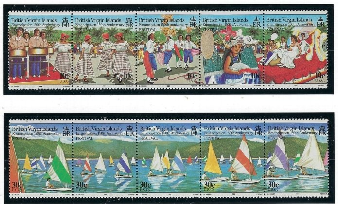 British Virgin Is 478-79 MNH 1984 Festival (fe6754)