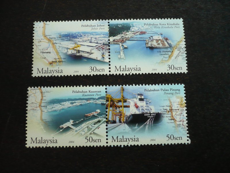 Stamps - Malaysia - Scott# 981-982 - Mint Hinged Part Set of 4 Stamps