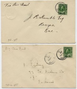 Canada 1926 First Flight Haileytown - Rouyn Signed by Pilot