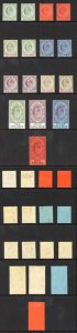 Gibraltar SG46/55 1903 Set inc shades Wmk CA Cat 1364.50 pounds