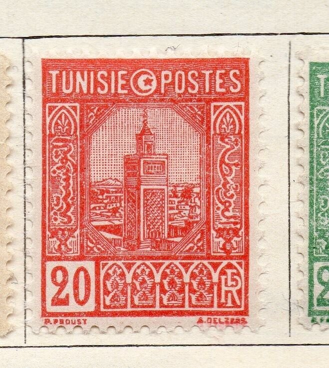 Tunisia 1926-28 Early Issue Fine Mint Hinged 20c. 252673