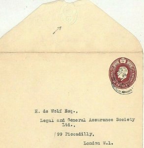 GB Cover *HOUSE OF COMMONS* London Postal Stationery 1928 {samwells}MM272