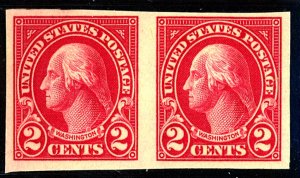 U.S. #577 MINT Pair OG LH