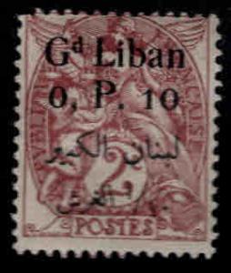 LEBANON Scott 22 MH* 1924 Overprint stamp