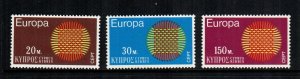 Cyprus  340 - 342  MNH cat $ 3.00