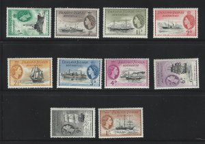 FALKLAND ISLANDS DEPENDENIES short set MH SC 1L19-1L28