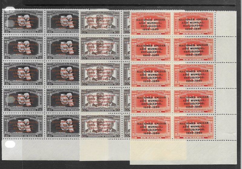 Panama C227-9 MNH cpl. set x 10, vf. 2022 CV $ 49.00