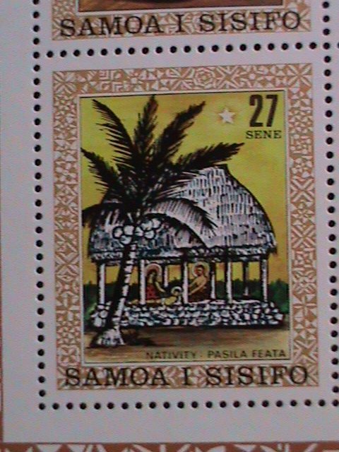 SAMOA  CHRISTMAS-VIRGIN AND THE CHILD PAINTING MNH S/S-  WE SHIP TO WORLD WIDE