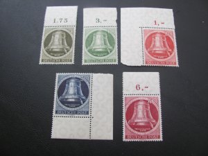 GERMANY BERLIN 1951-2 MNH SC  9N75-9 BELLS RIGHT XF  SET $90 (114)