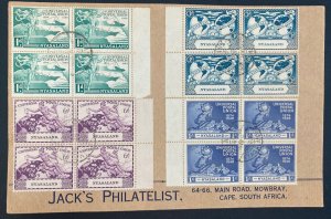 1949 Nyasaland First Day Cover To Cape South Africa Universal Postal Union Staml