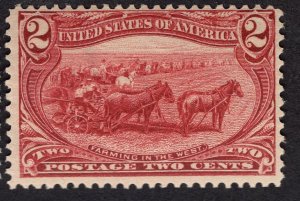 US #286 Fine. w/Original Gum. Never Hinged.