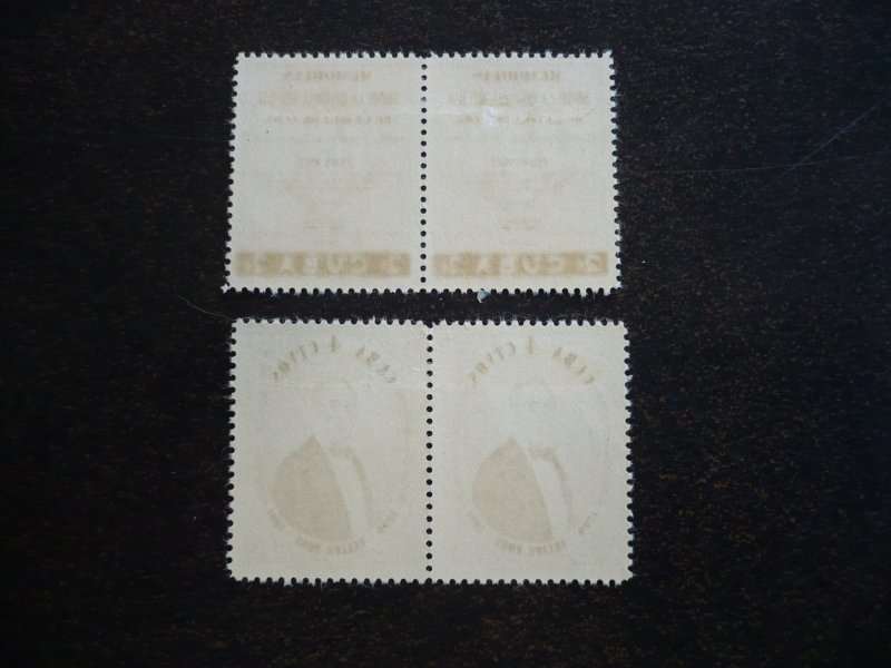 Stamps - Cuba - Scott#608-609, Mint Hinged Set of 2 Stamps in Pairs