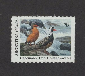 AG1 - Argentina Duck Stamp. Single. MNH.