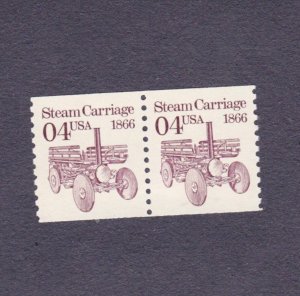 Pair 4c Steam Carriage US 2451, 2451b Lot (2) Tag/No tag MNH F-VF