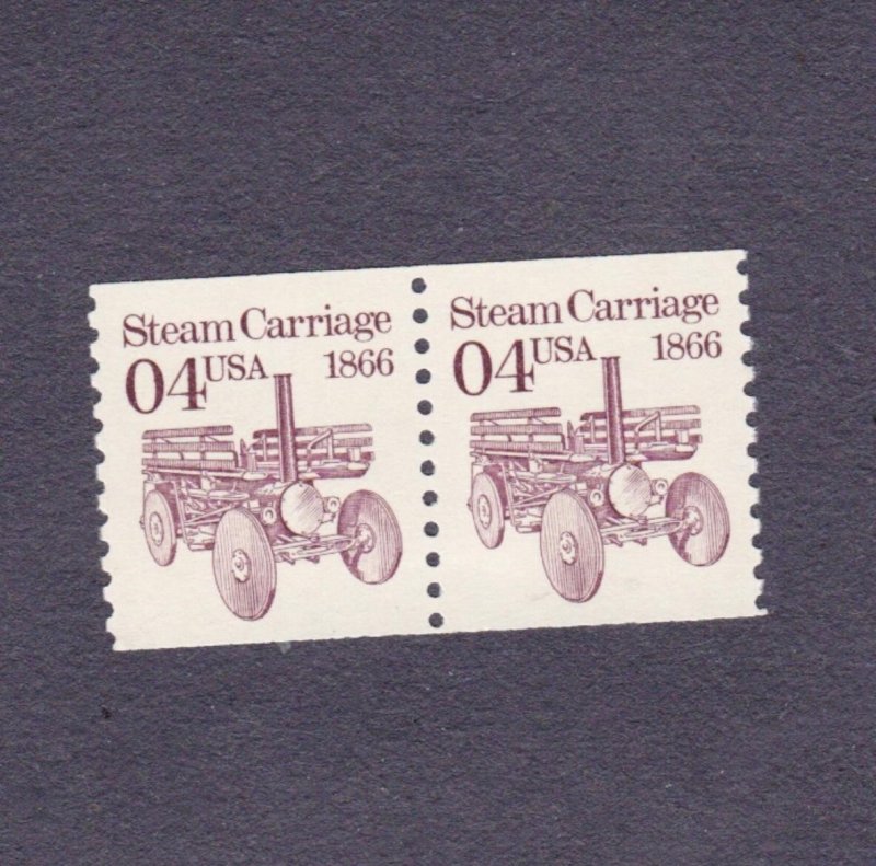 Pair 4c Steam Carriage US 2451, 2451b Lot (2) Tag/No tag MNH F-VF