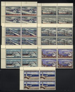 Greece  Scott # C 74-80  Block of 4    MNH  Value $ 316.00 US $$