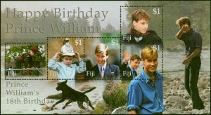 Fiji 2000 Prince William 18th Birthday Mini Sheet SGMS1101 V.F MNH