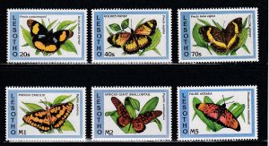 Lesotho # 961-966, Butterflies, Mint, NH, 1/2 Cat.