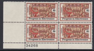 1501 Electronics Progress Plate Block MNH