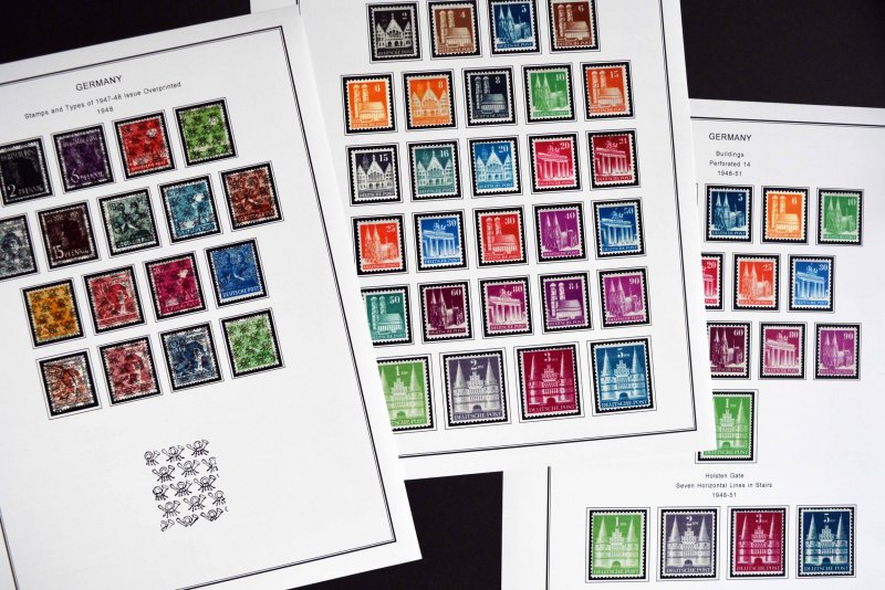 Germany Stamp Album: With beautiful aesthetic black pages and more