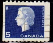 Canada - #409 Queen Elizabeth II Cameo Coil single  - Used