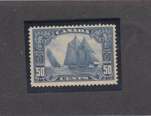 CANADA # 158 VF-MNH SUPERB 50cts BLUENOSE SCHOONER CAT VALUE $700