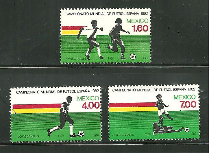 Mexico 1278-80 MNH World Cup 82 scv 3.00