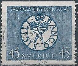 Sweden 776 (used) 45ö National Bank of Sweden (1968)