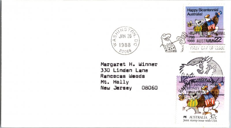 United States, District of Columbia, Australia, United States First Day Cover...