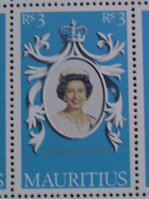 MAURITIUS- 25TH ANNIVERSARY-CORONATION-QUEEN ELIZABETH II -MNH SHEET VF