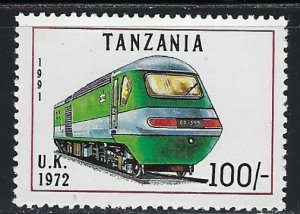 Tanzania 805 MNH 1991 Locomotive (an4259)