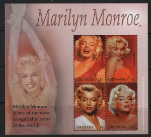 GRENADA, 3444, MNH, 2004, MARILYN MONROE